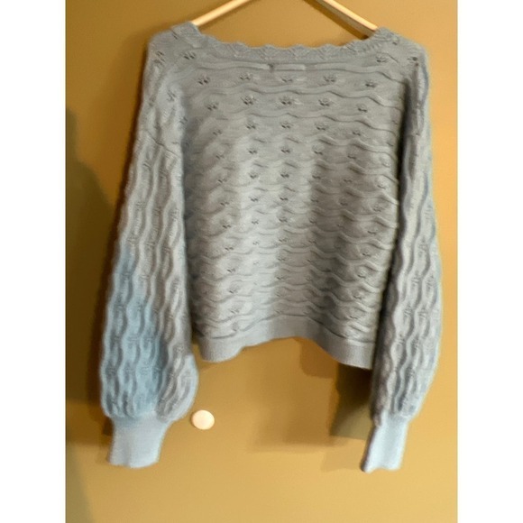 Altar’s state blue cropped sweater women’s L - Picture 6 of 11
